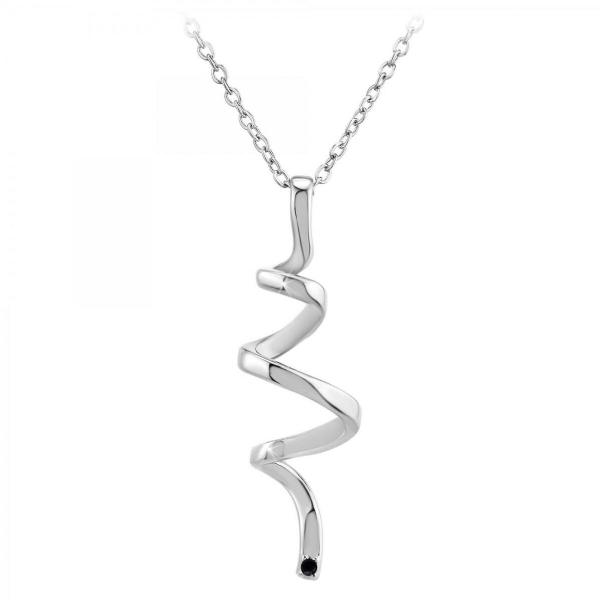 SC CRYSTAL Collier par SC Crystal orné d'un véritable diamant noir