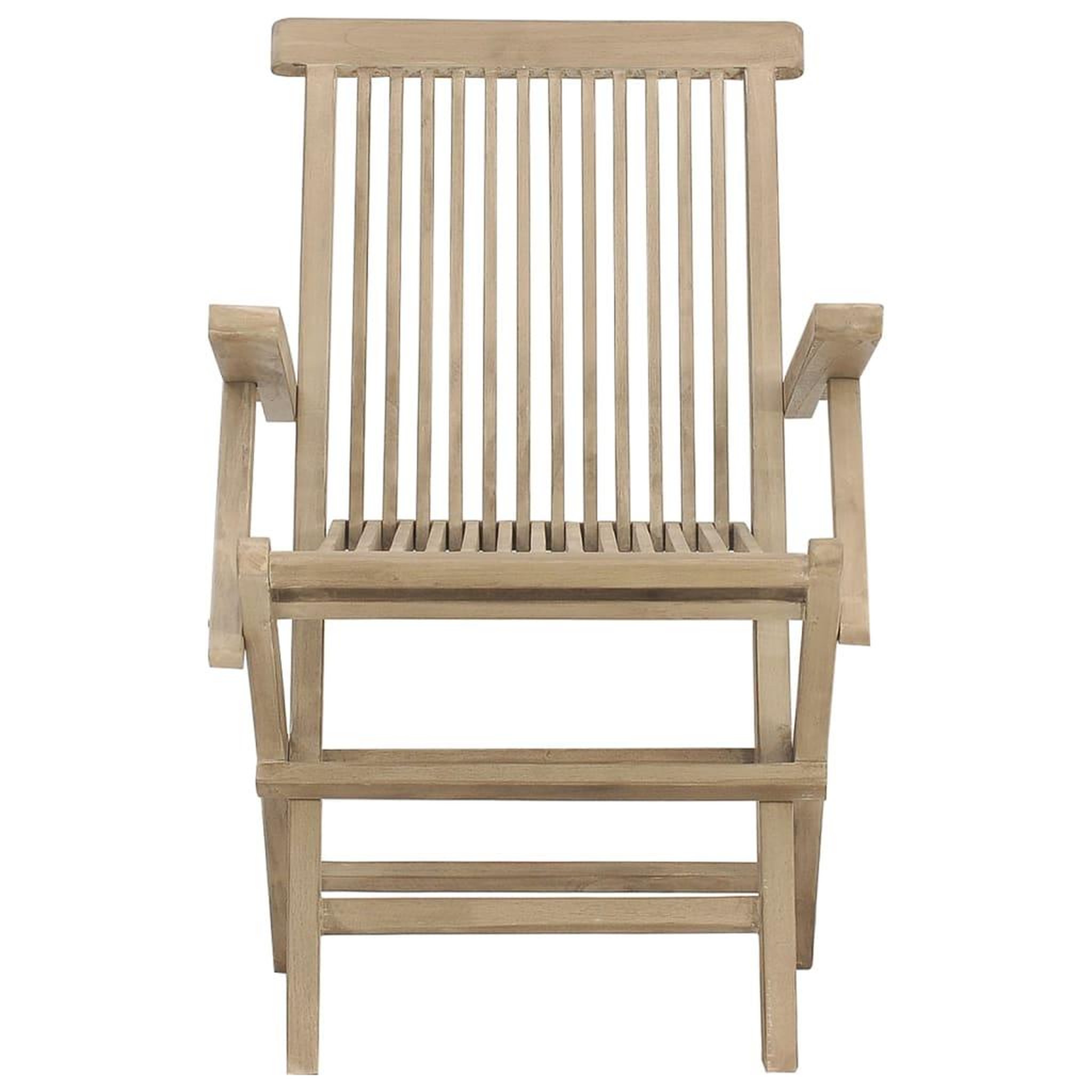 Voir la diapositive 4 : VIDAXL Chaises de jardin pliantes lot de 2 gris 56x61x89cm bois teck