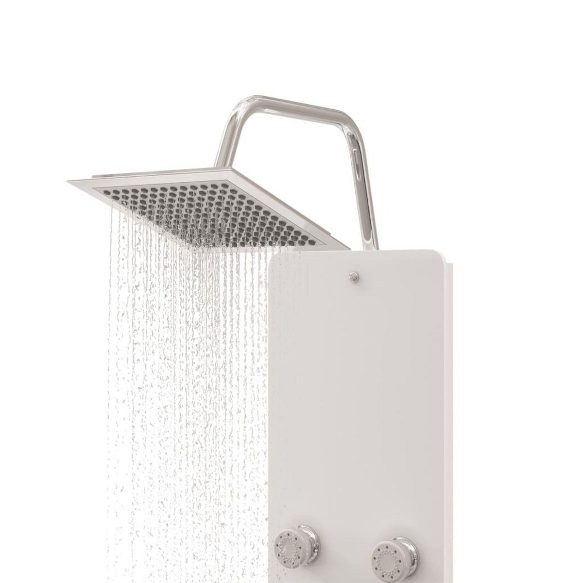 VIDAXL Panneau de douche Verre 25x47,5x130 cm Blanc