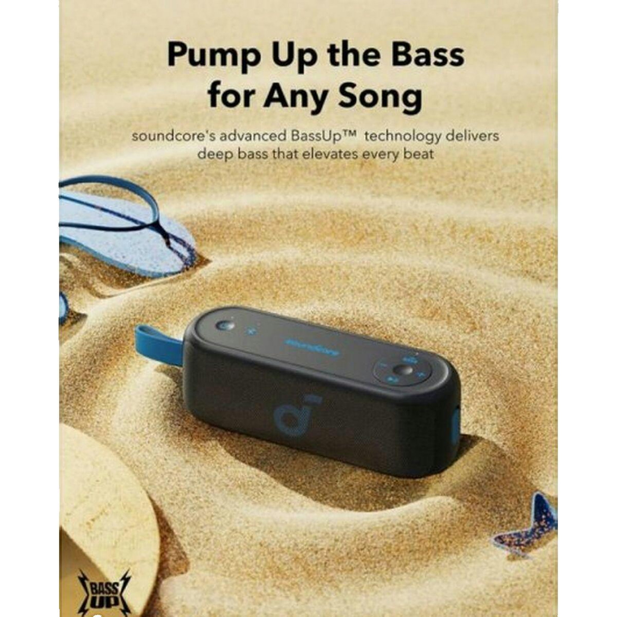 Voir la diapositive 2 : Anker Enceinte portable Bluetooth Anker Soundcore Select 3 stéréo résistante à l'eau