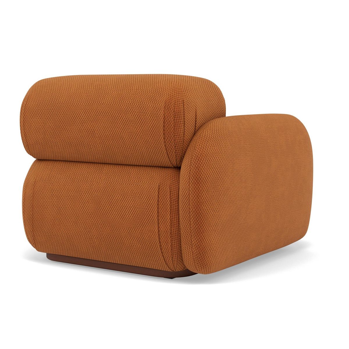 LISA DESIGN Penelope - module d'assise gauche en velours texturé