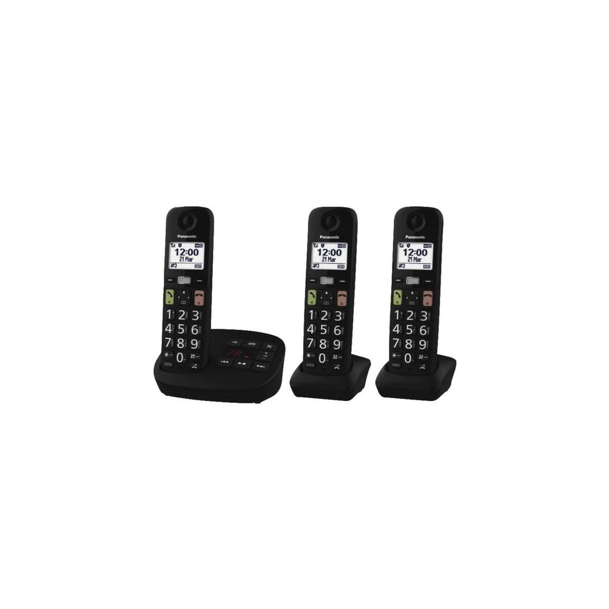 Voir la diapositive 2 : PANASONIC Téléphone sans fil KX-TGU133EXB