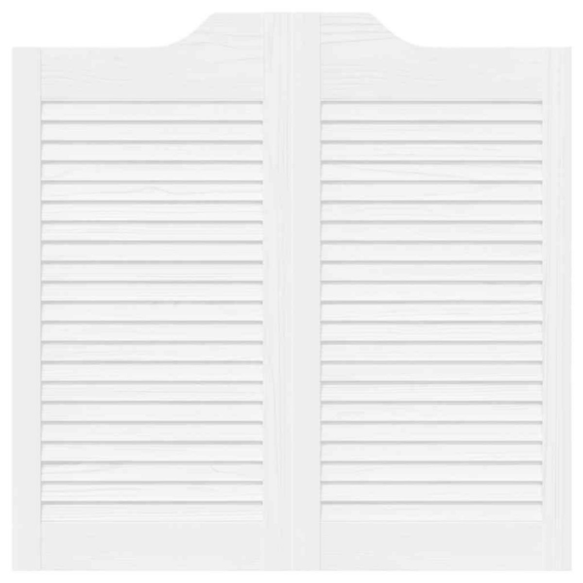 VIDAXL Portes battantes a persiennes 1 paire blanc 80 x 80 cm