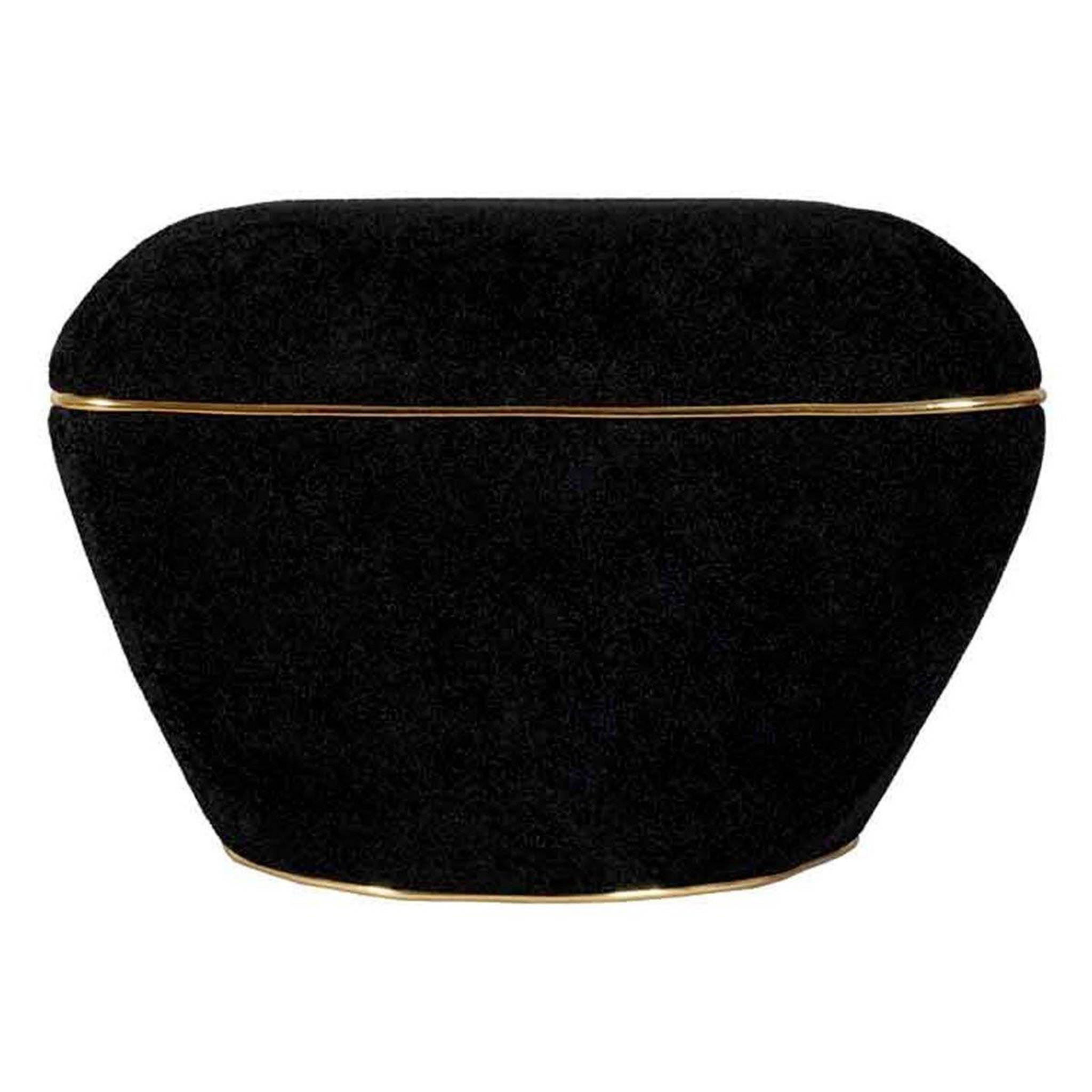 Paris Prix Tabouret carré déco  contessa  60cm noir & or