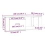Voir la diapositive 6 : VIDAXL Table basse Blanc 100x50,5x35 cm Bois d'ingenierie
