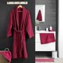 Voir la diapositive 4 : Paris Prix Peignoir Col Châle en Coton  Tendresse  Rubis