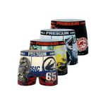 FREEGUN Lot de 4 boxers enfant Jurassic. Coloris disponibles : Bleu