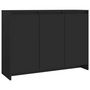 Voir la diapositive 2 : VIDAXL Buffet Noir 102x33x75 cm Bois d'ingenierie