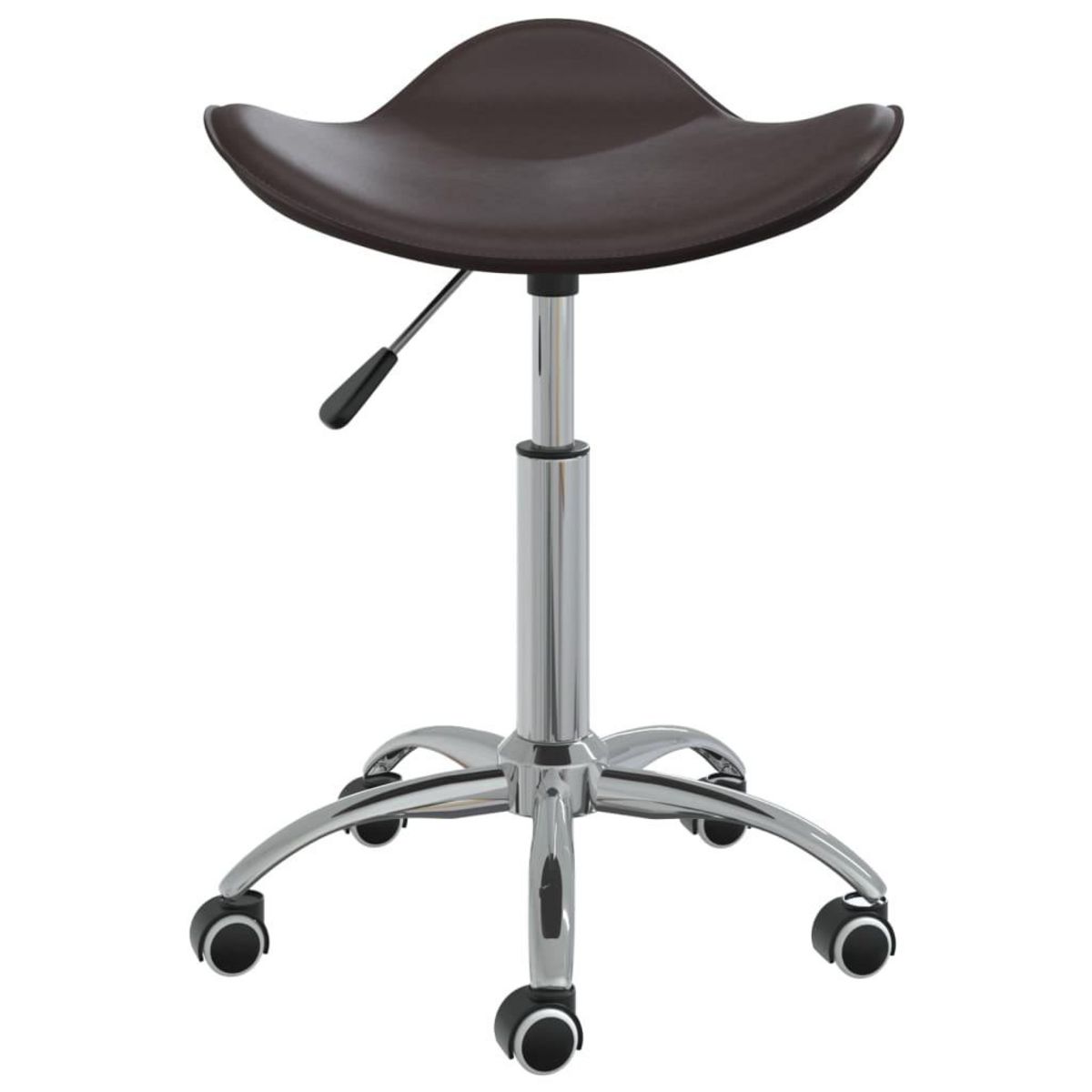 VIDAXL Chaise pivotante de salle a manger Marron Similicuir