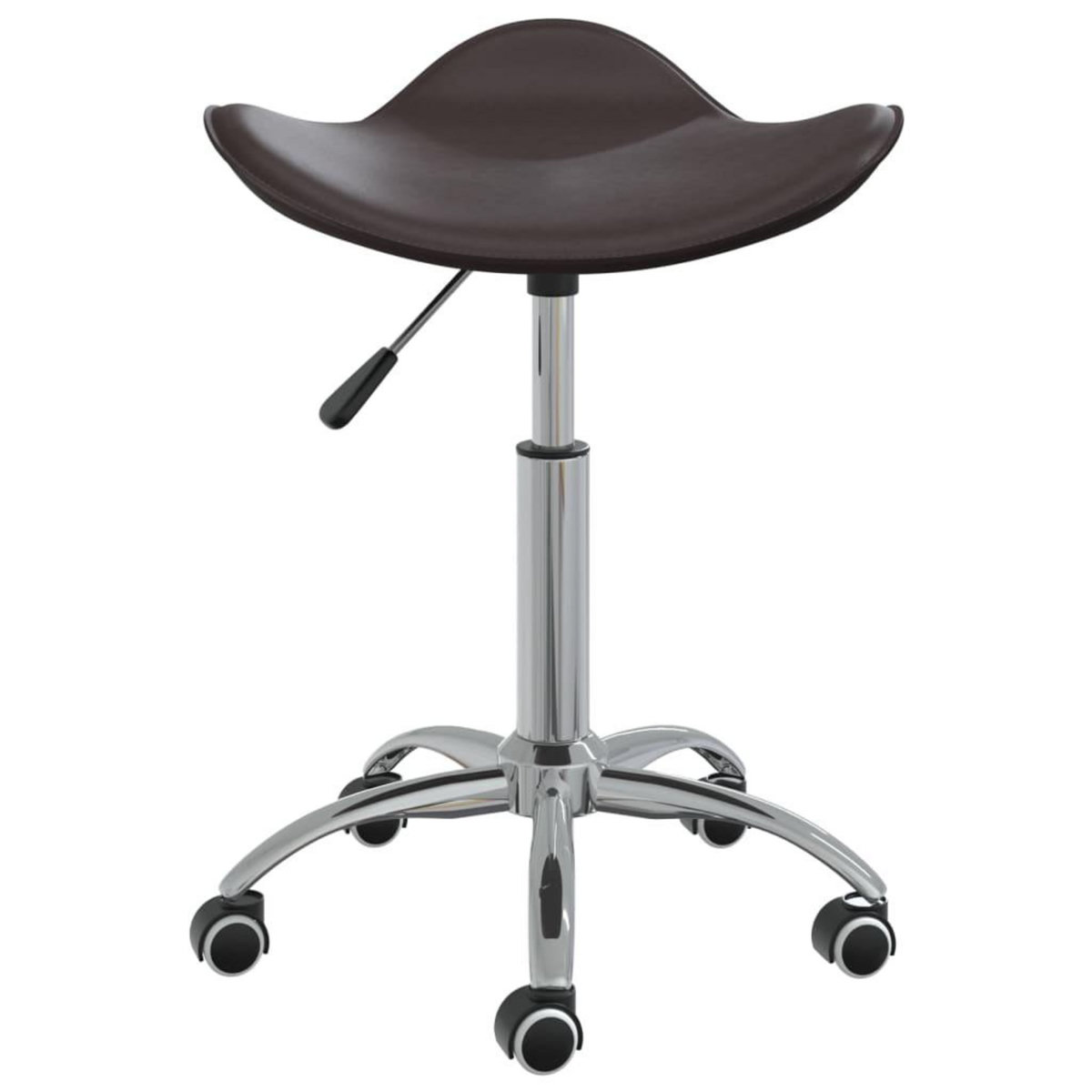 VIDAXL Chaise pivotante de salle a manger Marron Similicuir