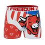 Voir la diapositive 5 : FREEGUN Lot de 3 boxers homme La Vache Qui Rit