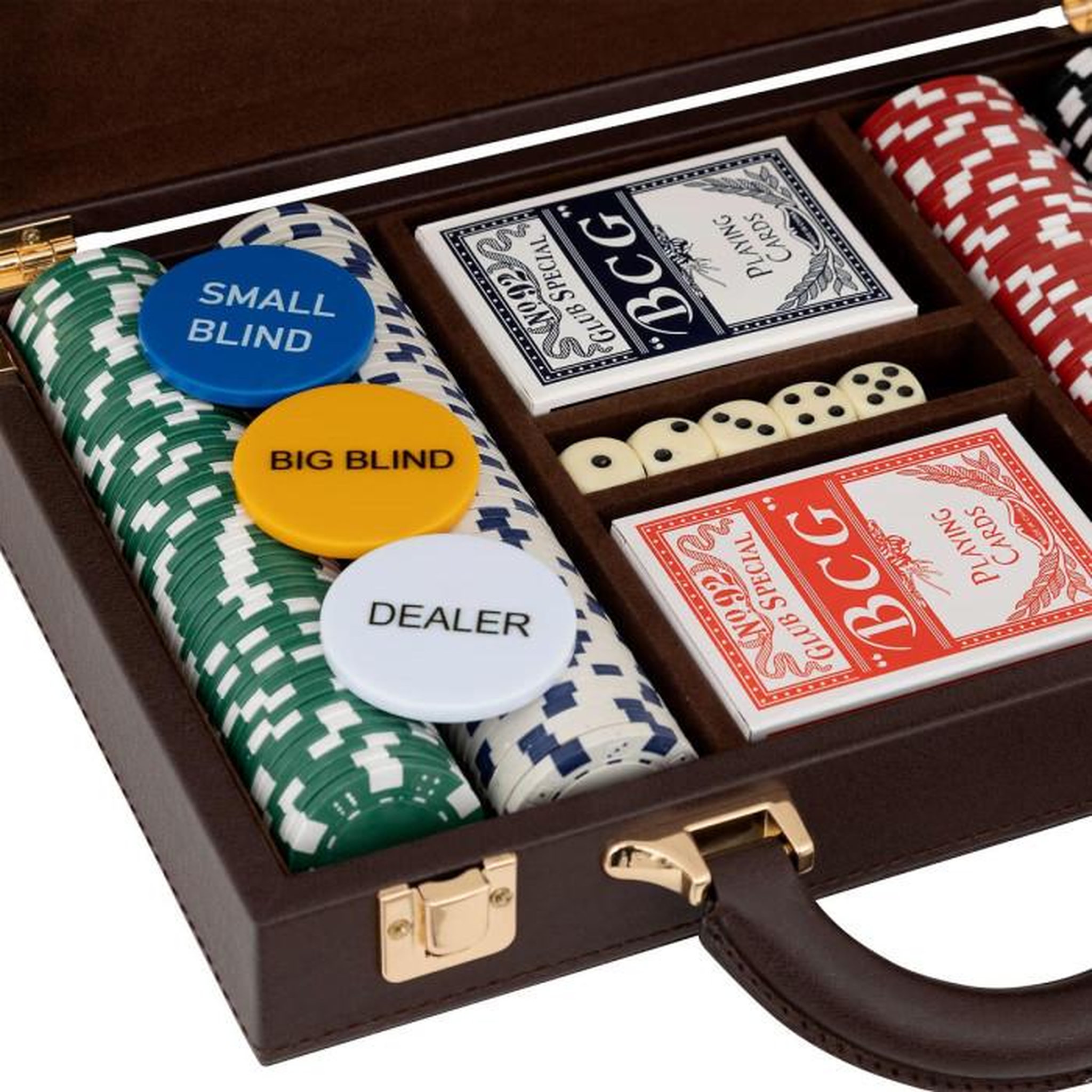 Voir la diapositive 3 : ATMOSPHERA Mallette de Poker  Jule  30cm Marron