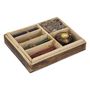 Voir la diapositive 2 : ATMOSPHERA Coffret d'Encens en Bois  Taly  25cm Marron
