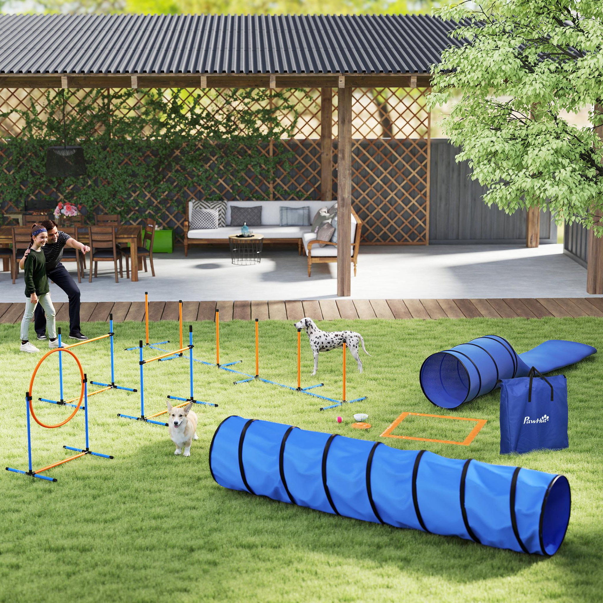 Voir la diapositive 6 : PAWHUT Kit d'agilité complet pour chien 11 pièces