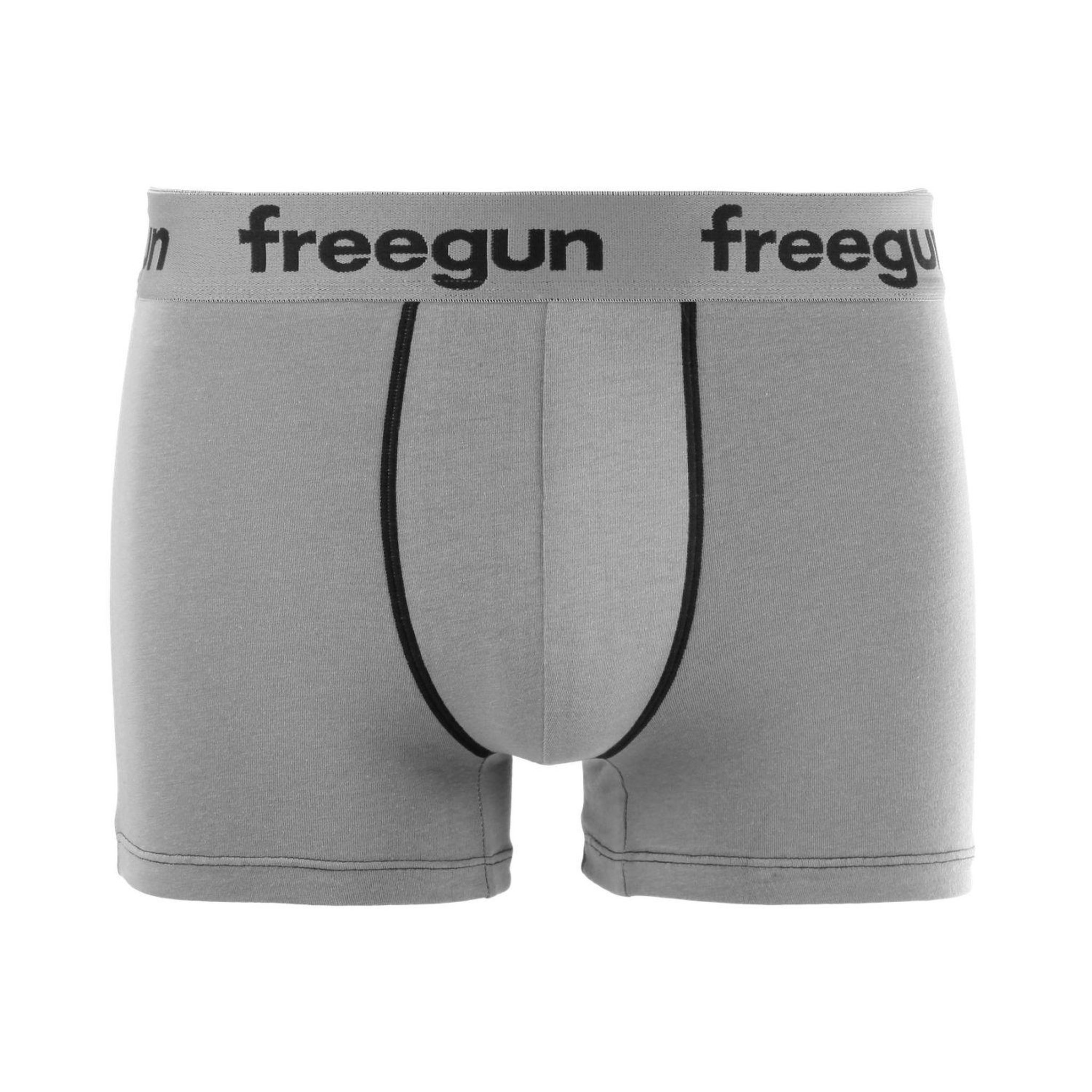 Voir la diapositive 3 : FREEGUN Lot de 9 Boxers coton homme E1