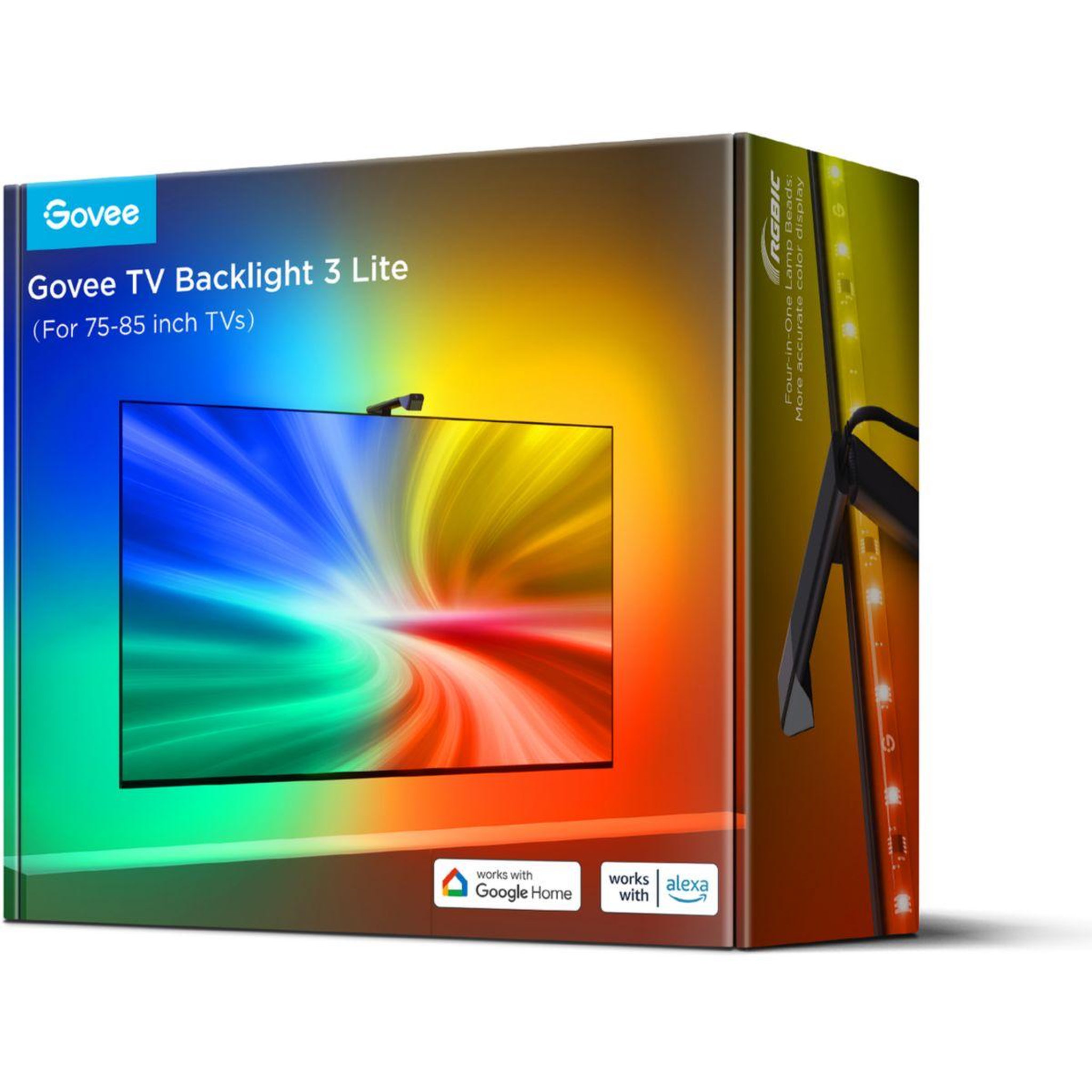 Voir la diapositive 2 : GOVEE Bandeau LED Retroéclairage LED TV 3lite pour tv75 85