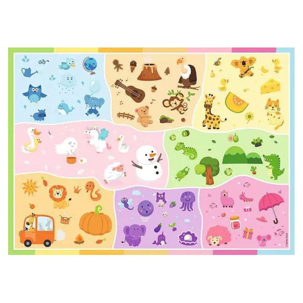 Nathan Puzzle 45 pieces un monde de couleurs