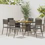 Voir la diapositive 1 : VIDAXL Mobilier a dîner d'exterieur 7 pcs Resine tressee Gris
