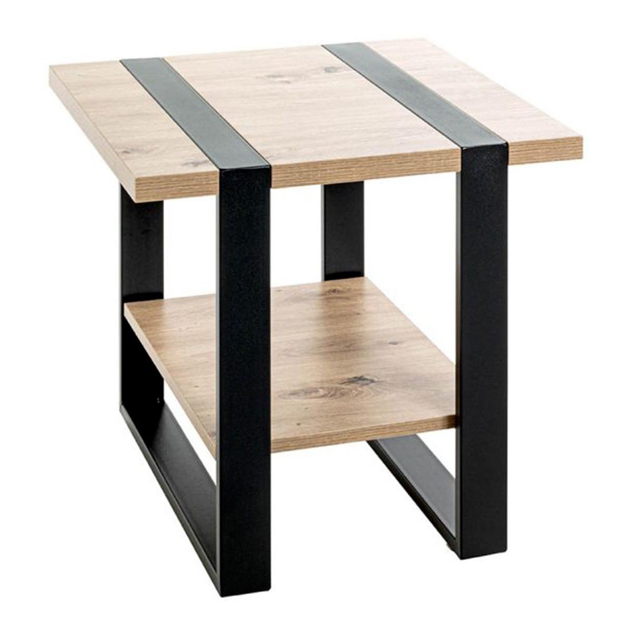 Paris Prix Table d'Appoint  Miranda  45cm Chêne & Noir