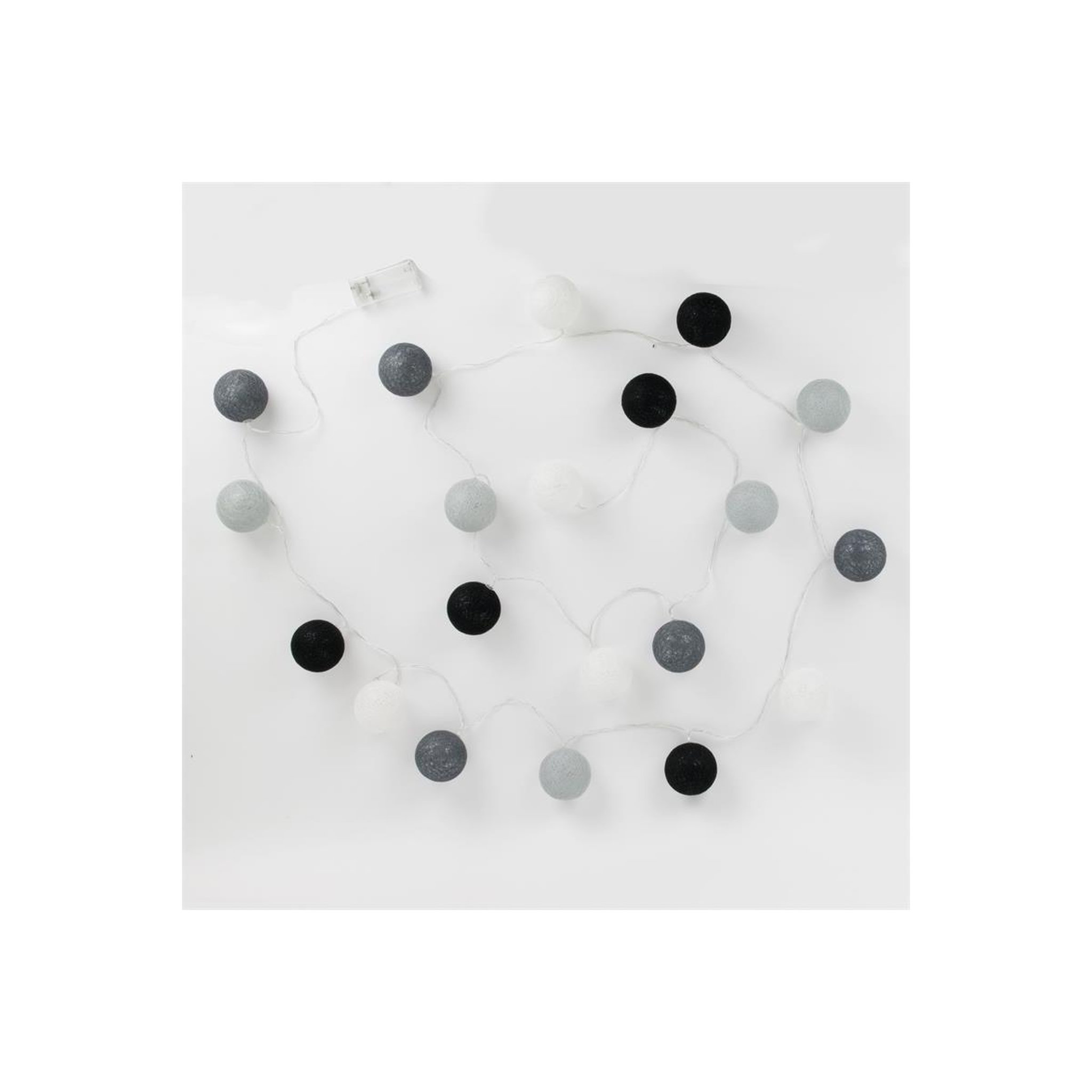 Voir la diapositive 2 : The Home Deco Factory Guirlande lumineuse à led  10 boules  175cm gris