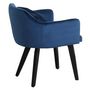 Voir la diapositive 4 : Paris Prix Lot de 2 Fauteuils Velours  Scanda  70cm Bleu