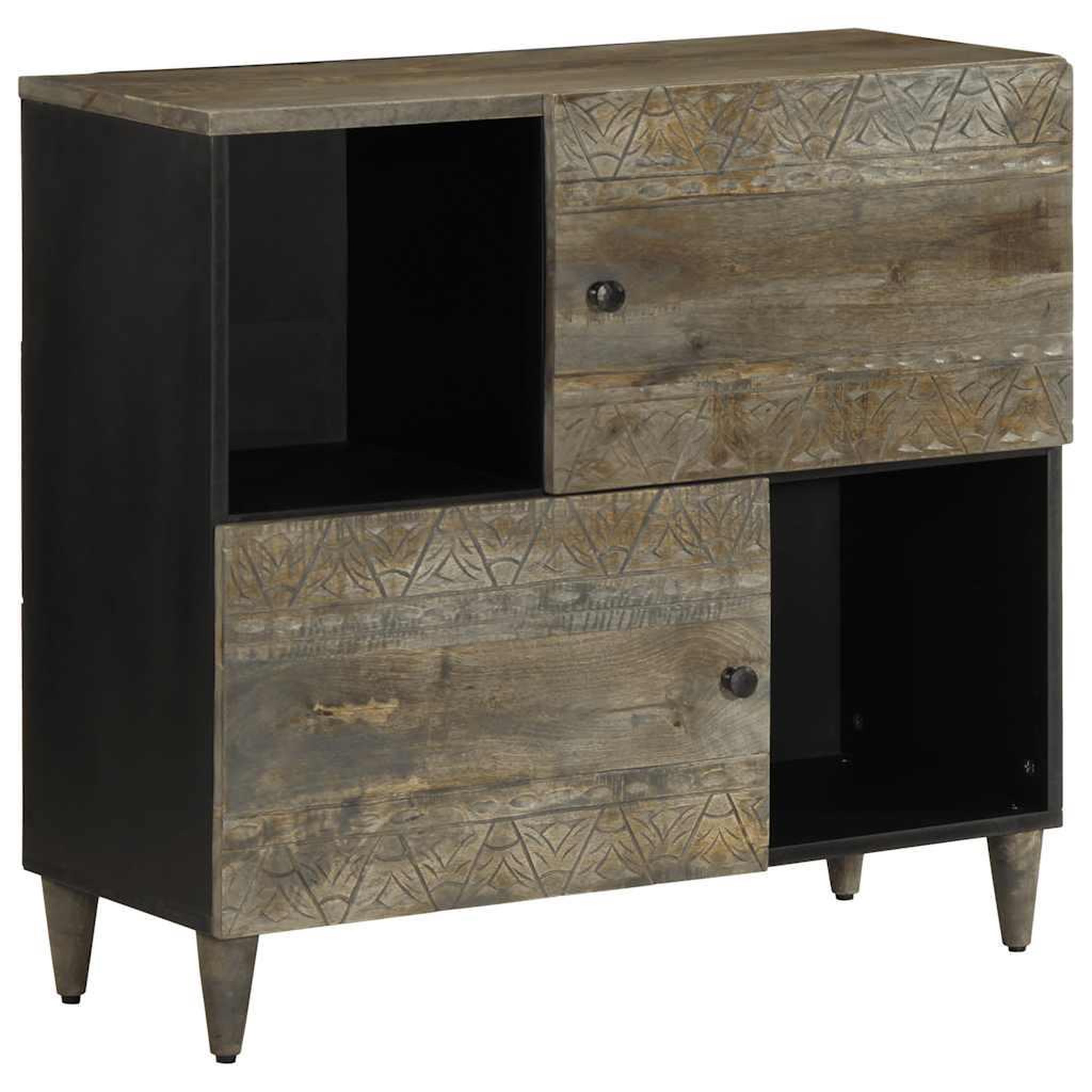 VIDAXL Buffet 80x33x75 cm bois massif de manguier
