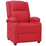 VIDAXL Fauteuil inclinable Rouge Similicuir