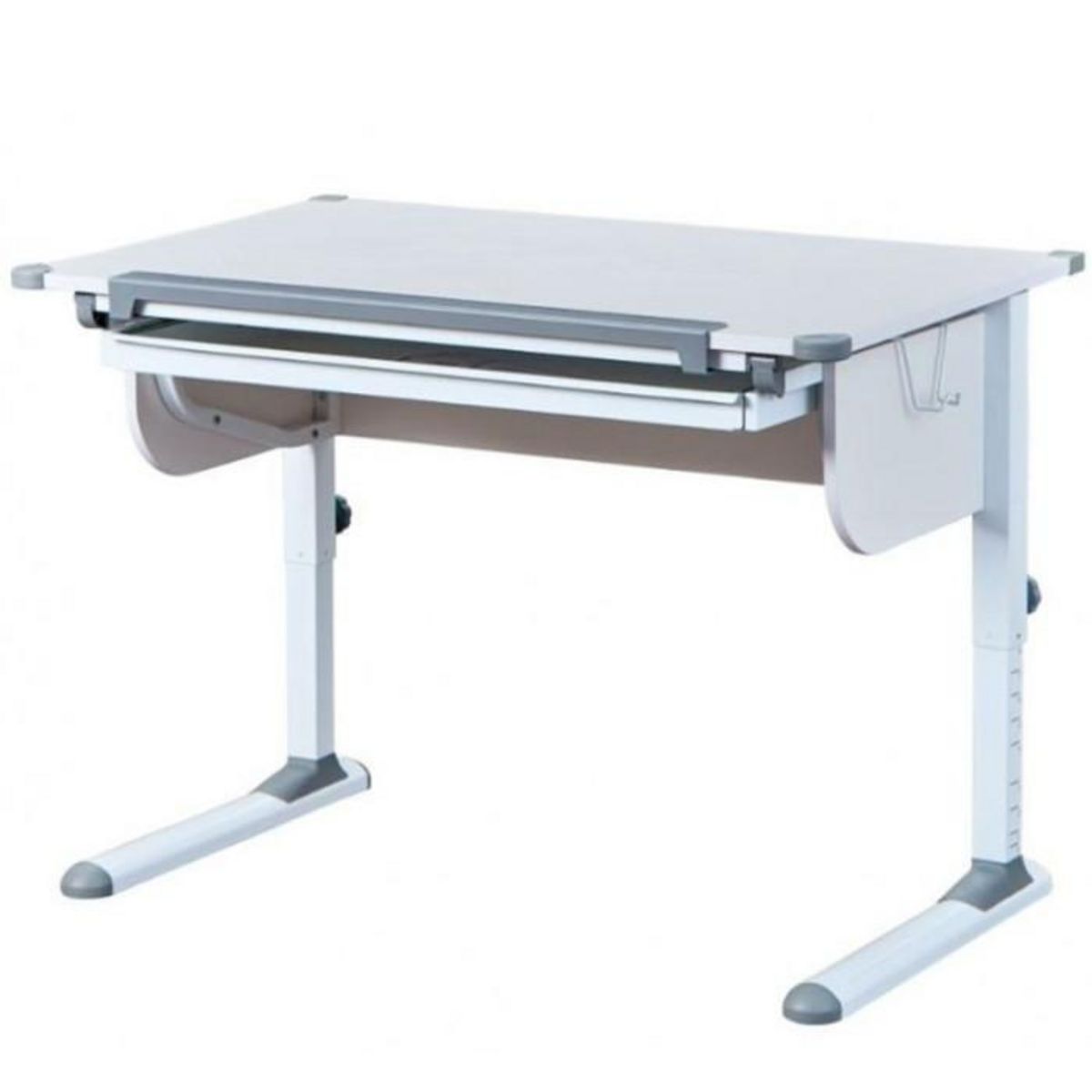 Paris Prix Bureau Inclinable 1 Tiroir  Evan  110cm Blanc