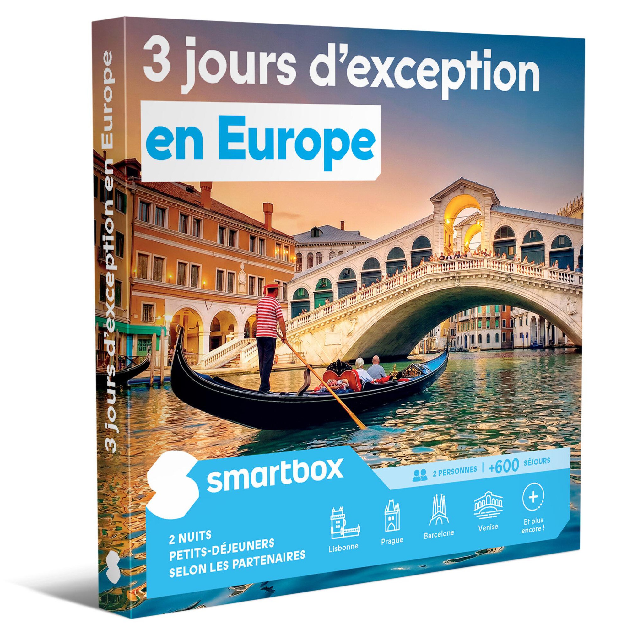 Smartbox 3 jours d'exception en europe - coffret cadeau séjour