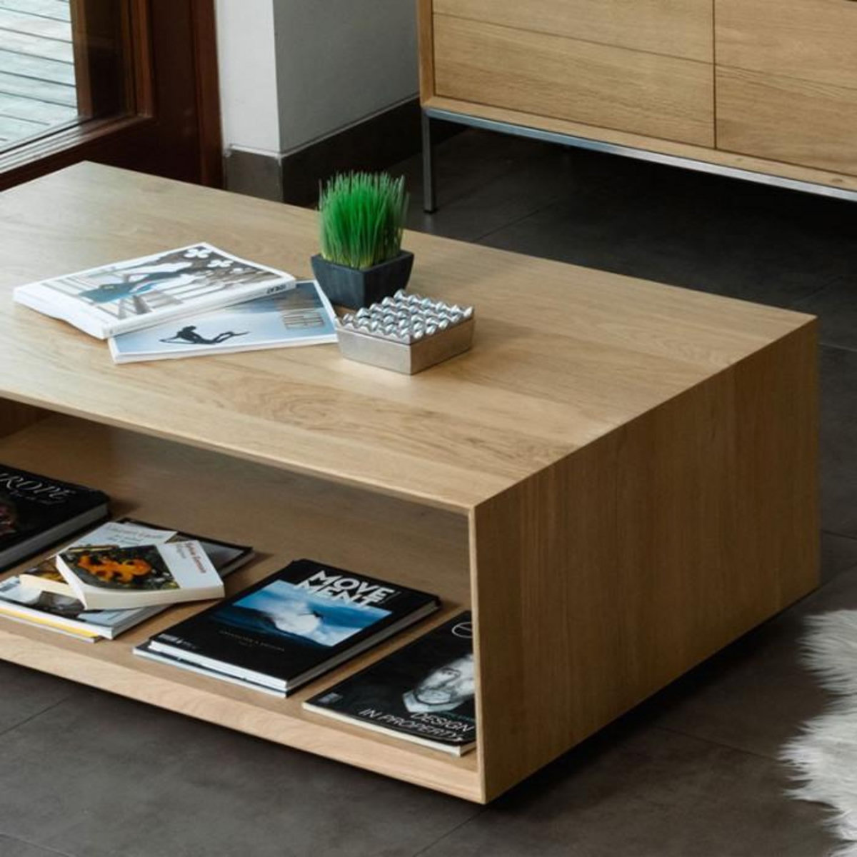 Paris Prix Table Basse  Kubico  120cm Chêne Massif