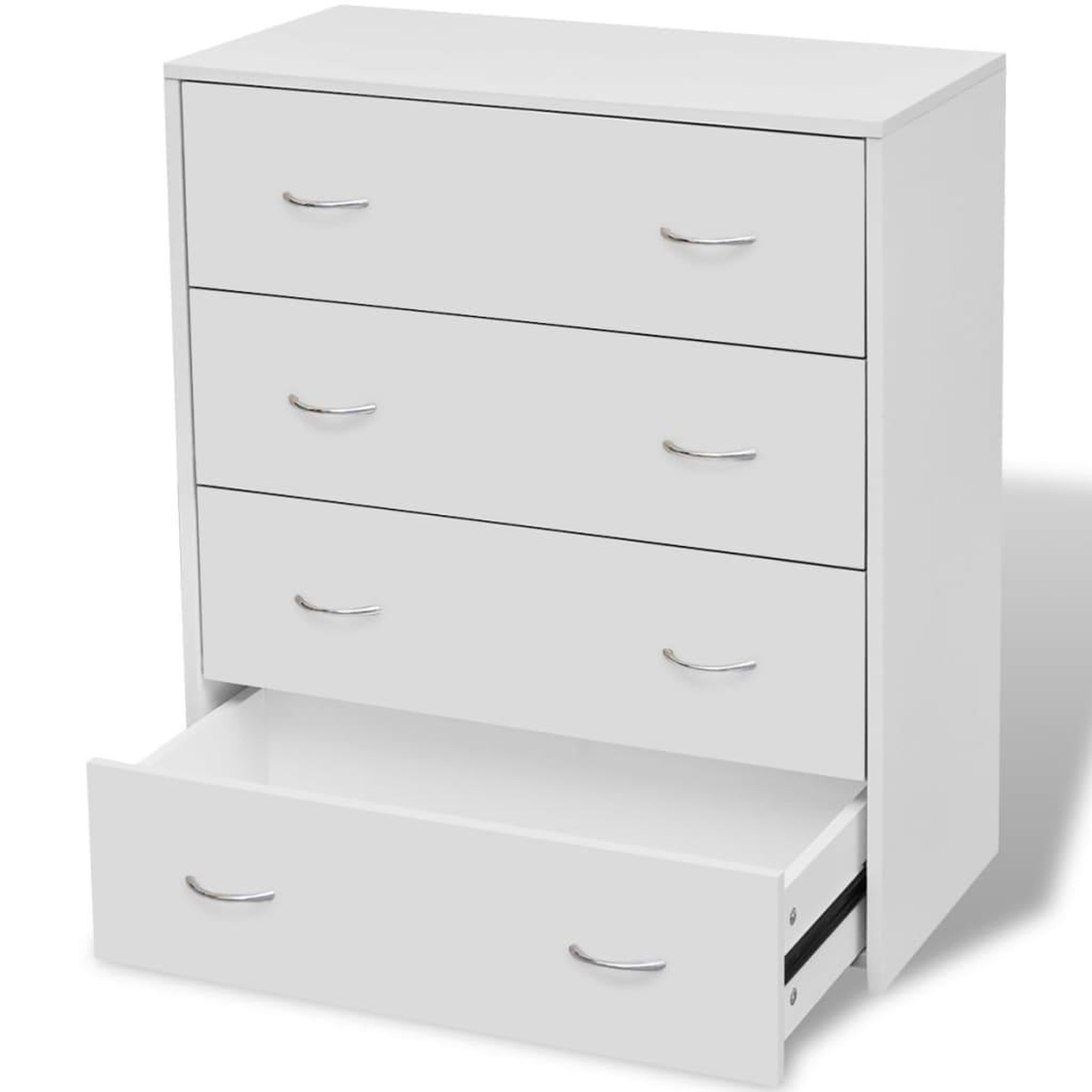 Voir la diapositive 2 : VIDAXL Buffet avec 4 tiroirs 60x30,5x71 cm Blanc