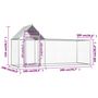 Voir la diapositive 6 : VIDAXL Poulailler 3 x 1 x 1,5 m Acier galvanise