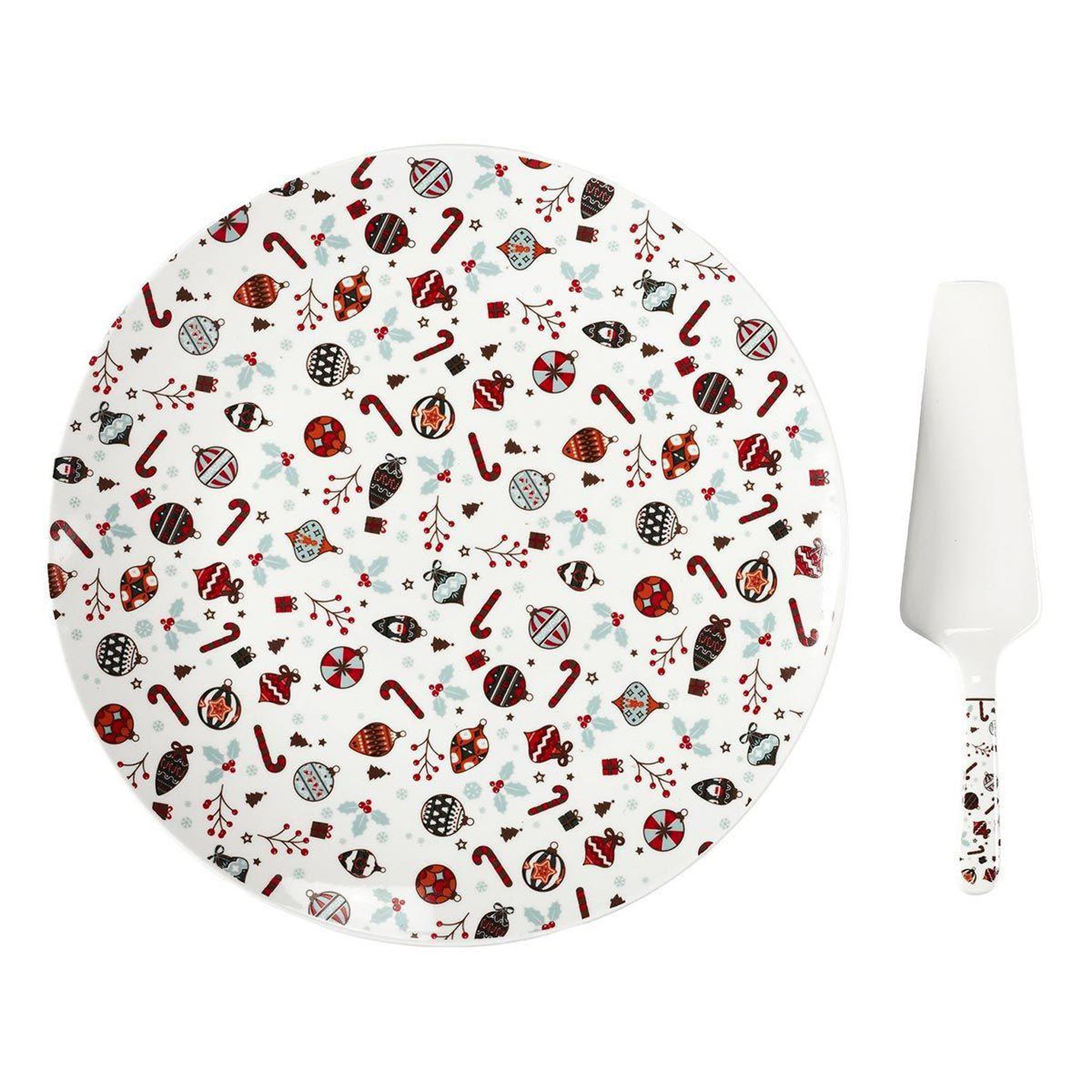 The Home Deco Factory Plat & pelle à tarte  noël  30cm multicolore