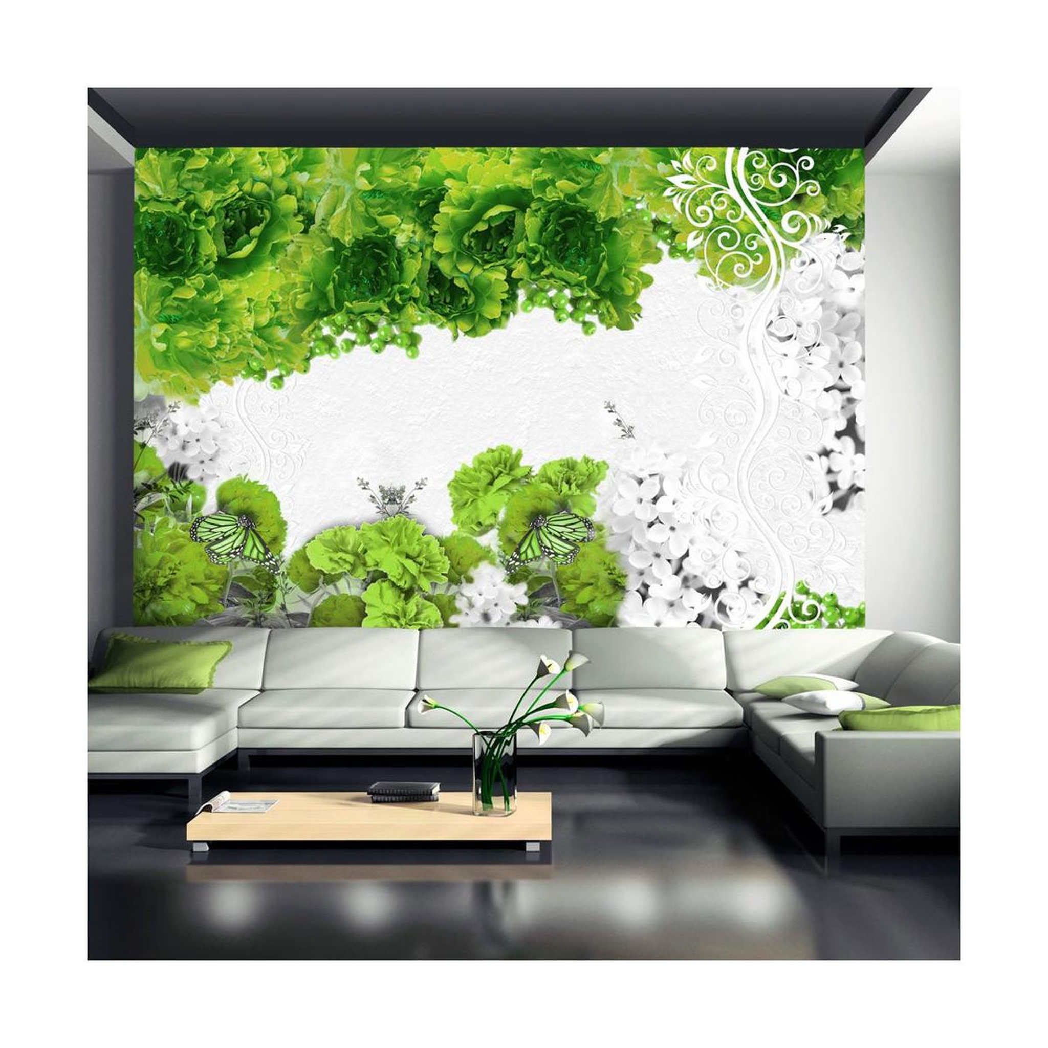 Voir la diapositive 1 : Paris Prix Papier Peint  Colors of Spring : Green