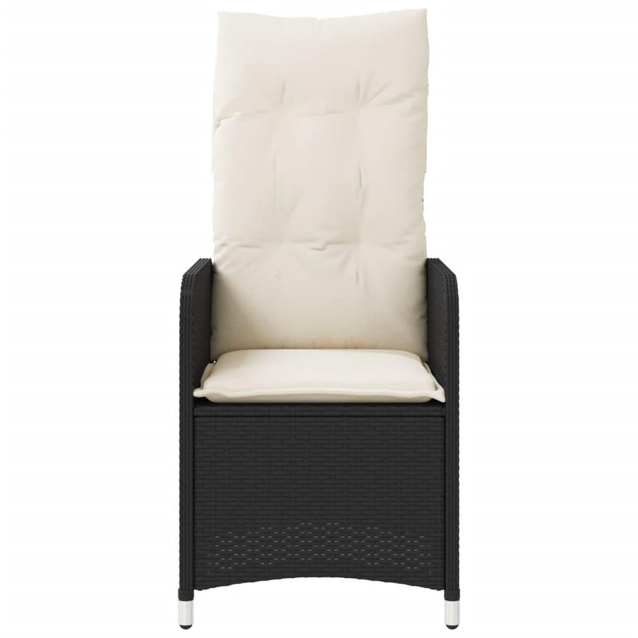 Voir la diapositive 5 : VIDAXL Chaises inclinables de jardin lot de 2 et table resine tressee