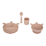 Atmosphera Kids Set Repas Enfant  Silicone  17cm Rose