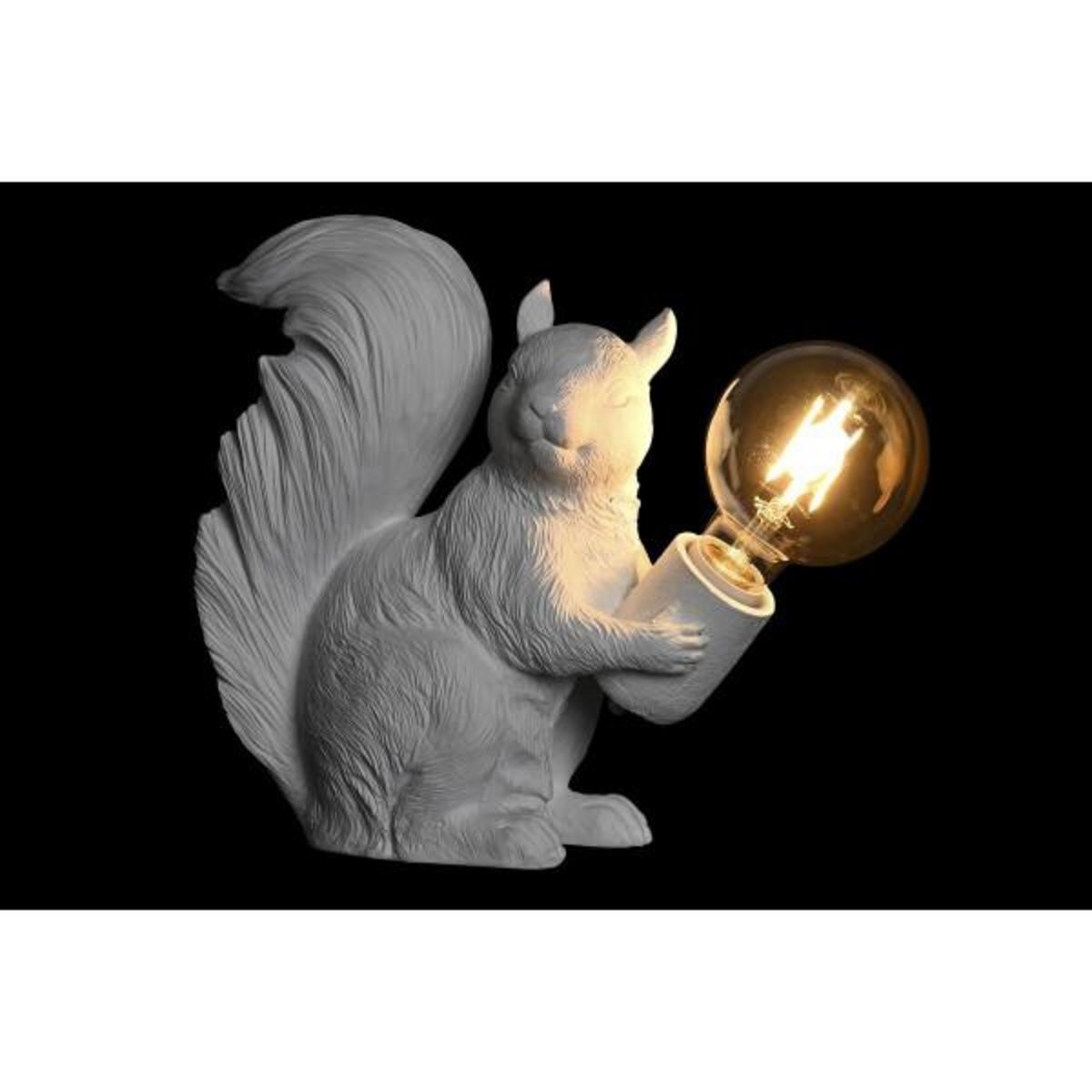 MARKET24 Lampe de bureau DKD Home Decor Blanc Résine 50 W (26 x 13,5 x 28 cm)