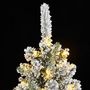 Voir la diapositive 6 : VIDAXL Sapin de Noël artificiel 300 LED et neige floquée 210 cm