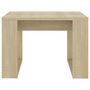 Voir la diapositive 5 : VIDAXL Table d'appoint Chene sonoma 50x50x35 cm Bois d'ingenierie