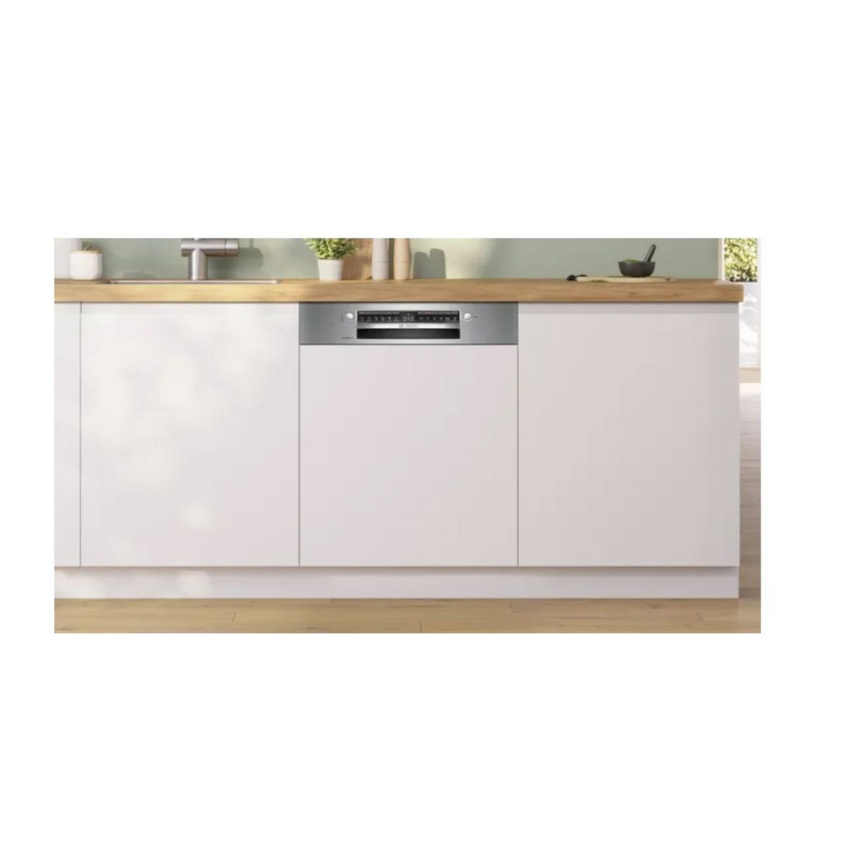 BOSCH Lave-vaisselle 60cm 14 couverts 40db intégrable avec bandeau inox - SMI6ZCS10E