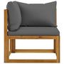 Voir la diapositive 5 : VIDAXL Salon de jardin 10 pcs avec coussin Bois d'acacia solide