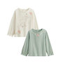 Voir la diapositive 1 : Petit Béguin Lot de 2 t-shirts enfant manches longues Lison