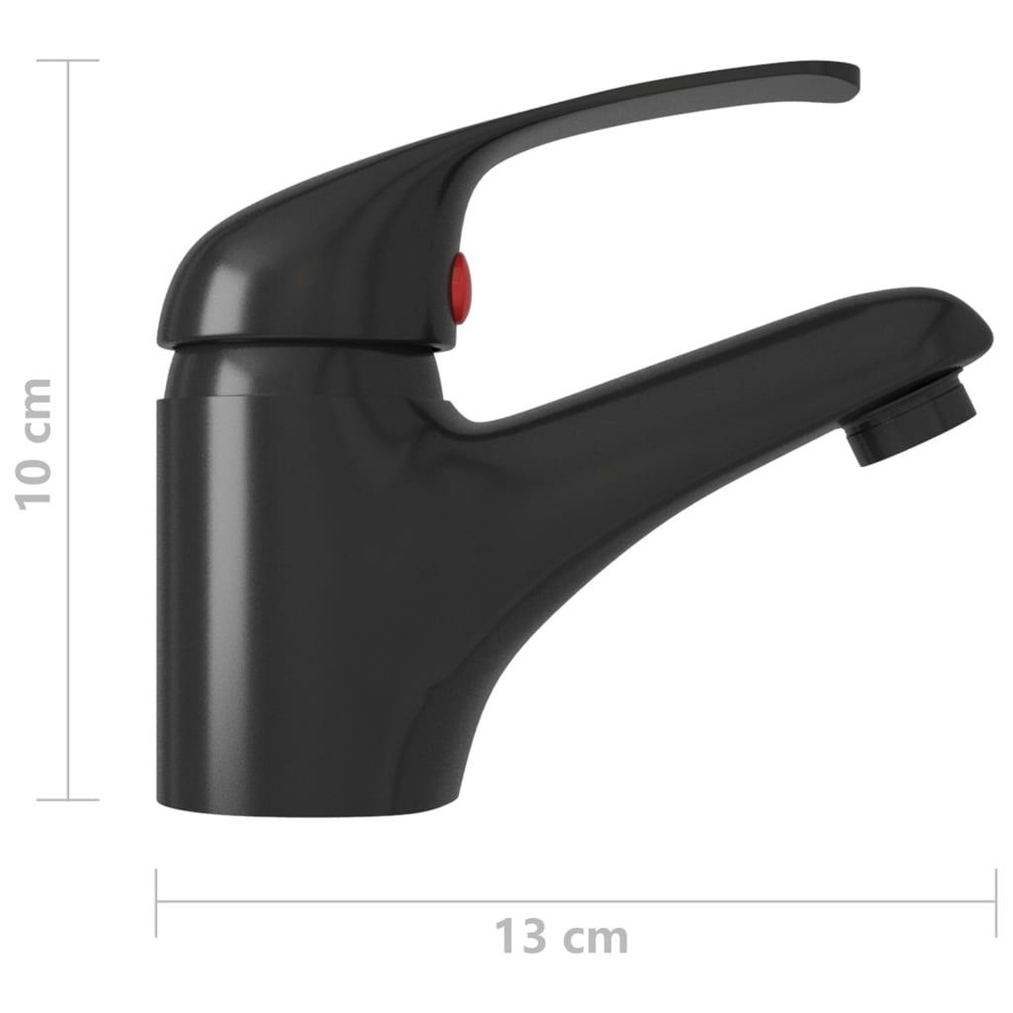 Voir la diapositive 5 : VIDAXL Mitigeur de lavabo noir 13x10 cm