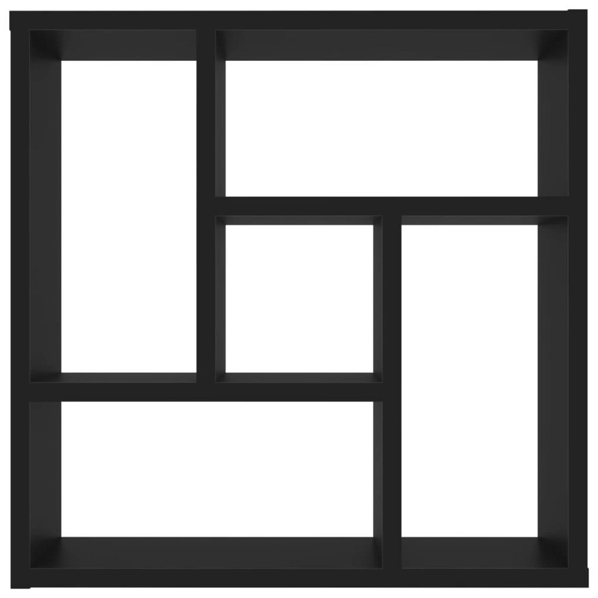 VIDAXL Etagere murale Noir 45,1x16x45,1 cm Bois d'ingenierie