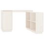 Voir la diapositive 2 : VIDAXL Bureau Blanc 110x50x75 cm Bois massif de pin
