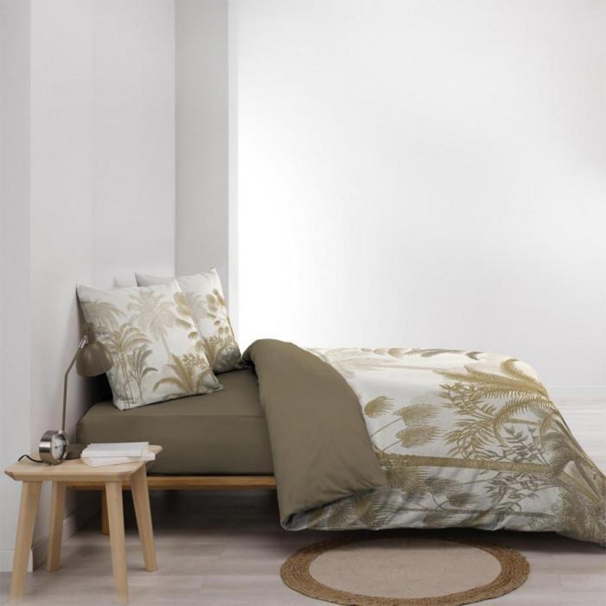 Paris Prix Parure de Lit 3 Pièces  Cocoty  260x240cm Naturel