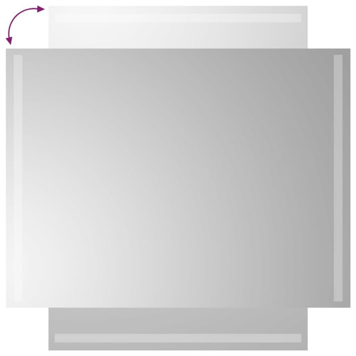 VIDAXL Miroir de salle de bain a LED 60x80 cm