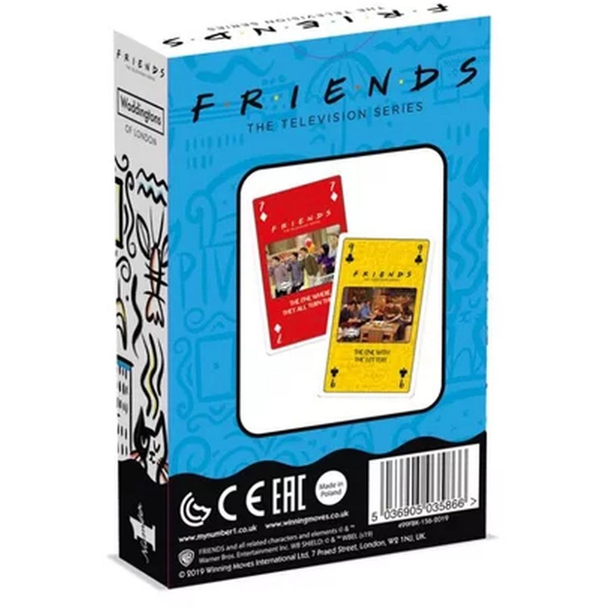  WINNING MOVES Jeu de 54 cartes Friends 