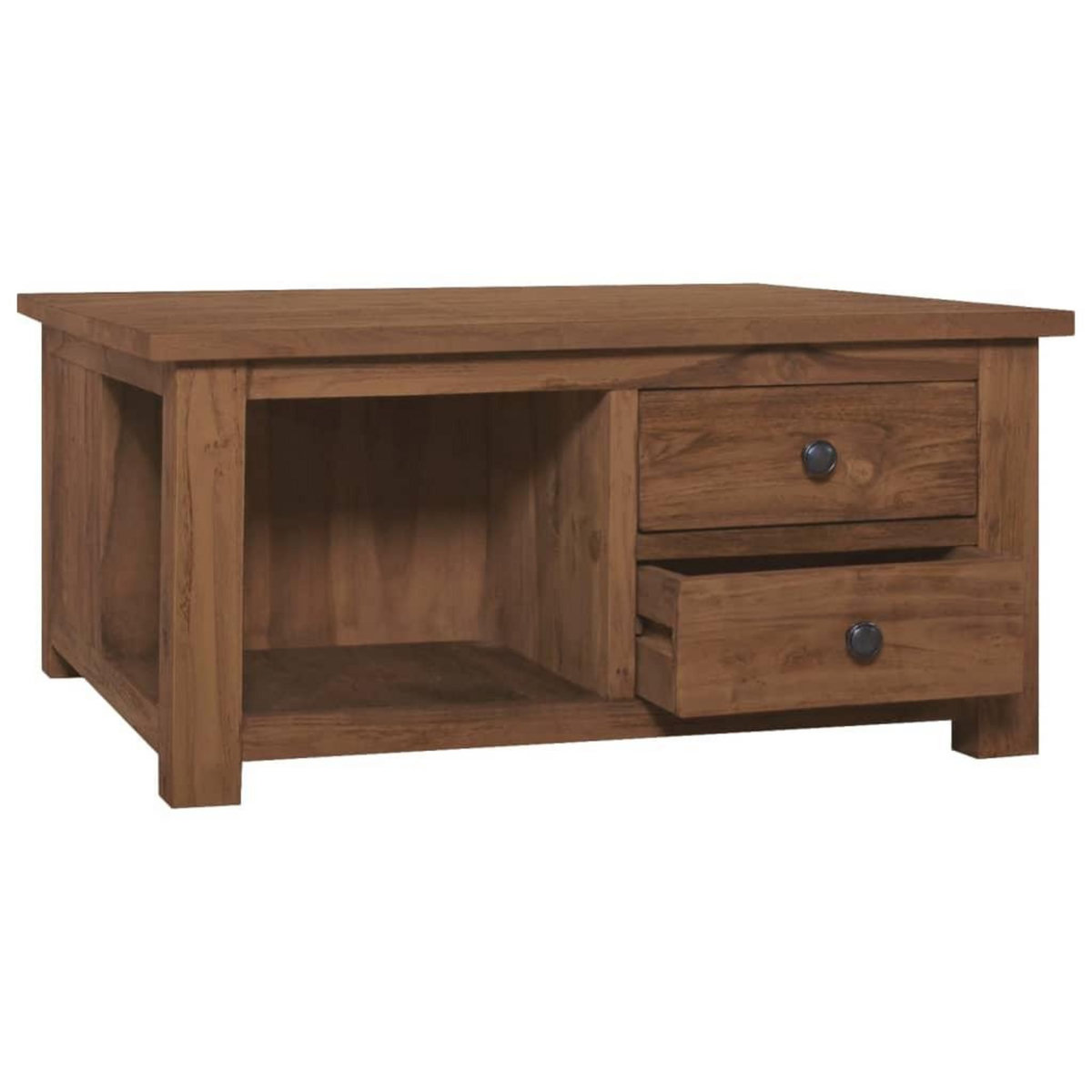 VIDAXL Table basse 68x68x33 cm Bois de teck solide