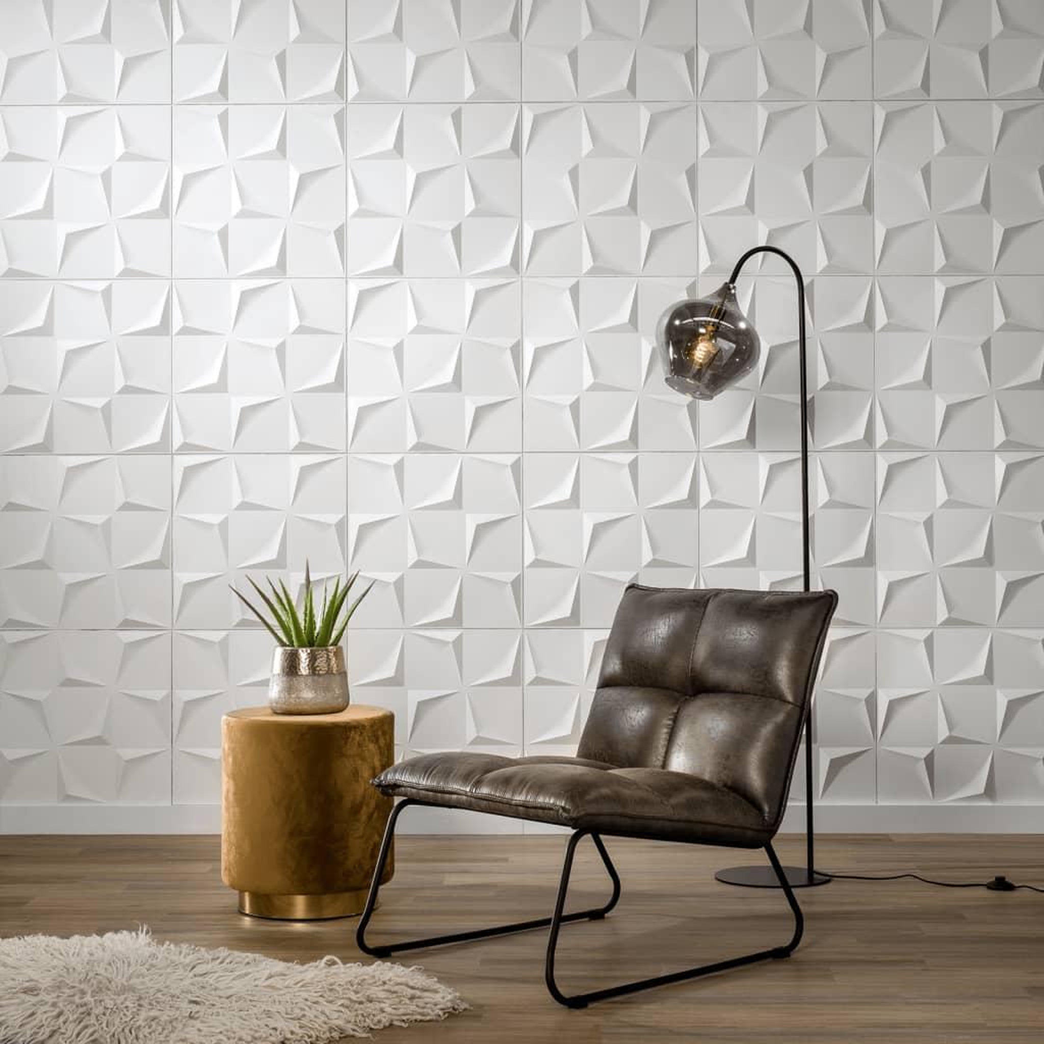 Voir la diapositive 1 : WallArt WallArt Panneaux muraux 3D Beau 12 pcs GA-WA28
